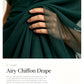 V-neck cold shoulder long dress
