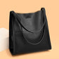 Simple Solid Color PU Leather Shoulder Bag