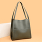 Simple Solid Color PU Leather Shoulder Bag