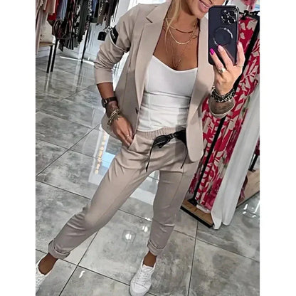 🔥HOT SALE 49% - Casual solid color two-piece suit for women