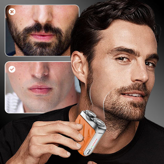 🔥Mini Electric Rotary Dual Ring Pocket Shaver