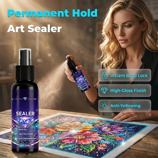 💎✨ Diamond art sealer – locks beads, glossy finish, dries fast & lasts.