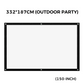 🥳2026 HOT SALE🥳💞50K+ SOLD!✨ High Definition Projection Screen - 120-inch Diagonal with Matte White Surface for Crystal Clear Home Cinema Experience 🎬🌟