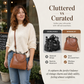 Vintage Kiss-Lock Bag – 2-in-1 Carry & Organized