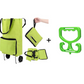 ❄️2-in-1 Foldable Shopping Trolley – Sturdy Shopping Bag on Wheels for Supermarket, Market & Travel