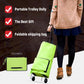 ❄️2-in-1 Foldable Shopping Trolley – Sturdy Shopping Bag on Wheels for Supermarket, Market & Travel