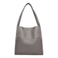 Simple Solid Color PU Leather Shoulder Bag