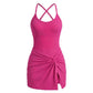 👗🏃 Women's Sport Tank with Built-in Shorts – Sleeveless, Slim-Fit, Knee-Length – Perfect for Golf, Yoga & Active Days. 🔥✨