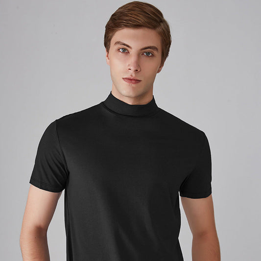 ⏳Hot Sale 48% OFF👕Men's Slim Fit High Neck T-Shirt