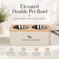 Stainless Steel Detachable Double Pet Bowl