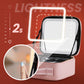 💄Flawless Makeup Anywhere – Portable LED Mirror Makeup Bag!✨