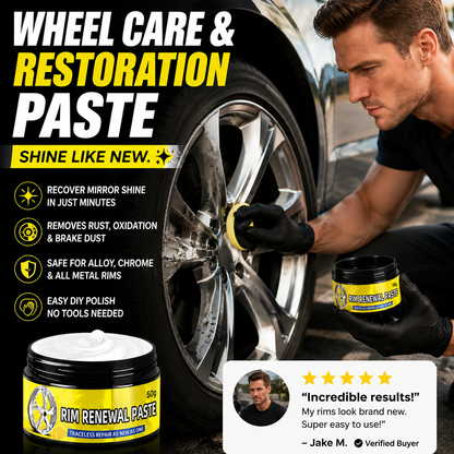 🏆 Last Day Special Price!🎁All-in-One Wheel Care & Restoration Paste