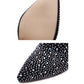 🔥🖤49% OFF🔥Women’s Sparkly Faux Diamonds Over-the-Knee Boots👠