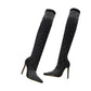 🔥🖤49% OFF🔥Women’s Sparkly Faux Diamonds Over-the-Knee Boots👠