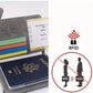 Portable PU Leather Travel Passport Holder