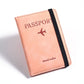 Portable PU Leather Travel Passport Holder