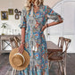⏳Limited-time 49% off⏰V-Neck Bohemian Side Split Flowy Dress👗