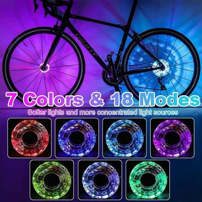 🚲 LED Cycling Wheel Hub Lights| Waterproof Spoke Lights for Night Safety