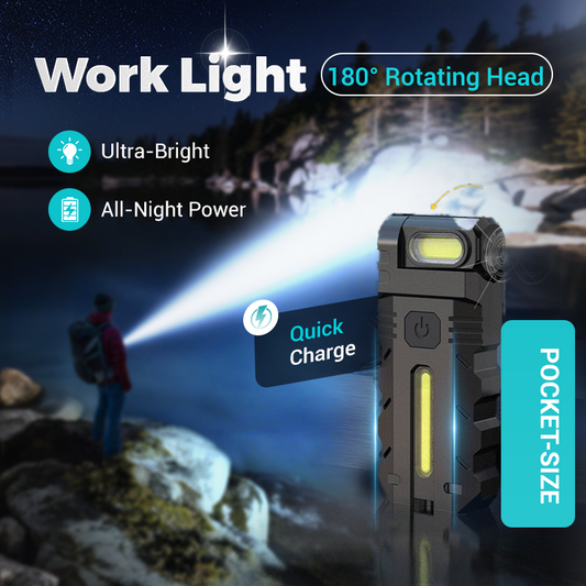 📢📢49% OFF !!!⏰180° Rotating Head LED Work Light