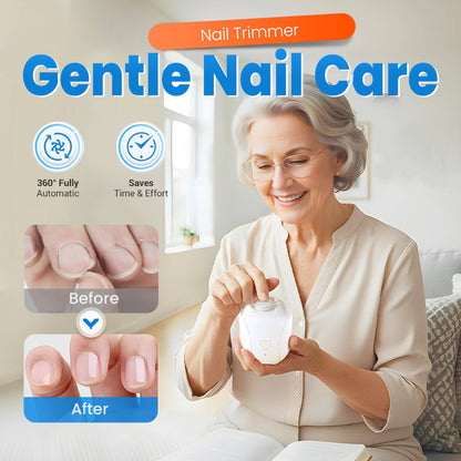 🥳2026 HOT SALE🥳360° Silent Nail Trimmer – LED Light & Auto Debris Collection