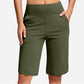 ⏰Last Day Sale 49% OFF🔥Women's Bermuda Shorts with Pockets -👍Knee Length Athletic Casual Long Shorts