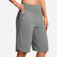 ⏰Last Day Sale 49% OFF🔥Women's Bermuda Shorts with Pockets -👍Knee Length Athletic Casual Long Shorts