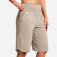 ⏰Last Day Sale 49% OFF🔥Women's Bermuda Shorts with Pockets -👍Knee Length Athletic Casual Long Shorts