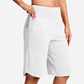 ⏰Last Day Sale 49% OFF🔥Women's Bermuda Shorts with Pockets -👍Knee Length Athletic Casual Long Shorts