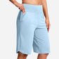 ⏰Last Day Sale 49% OFF🔥Women's Bermuda Shorts with Pockets -👍Knee Length Athletic Casual Long Shorts