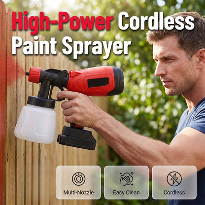 🎨🔋 Multi-Function Cordless Electric Spray Gun – Easy to Charge 🖌️✅