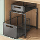 💪🥫 FLASH SALE 49% OFF! Double-Tier Pull-Out Shelf Cabinet Organizer – 5 Height Levels, 2 Tiers, Carbon Steel, Large Capacity, No Assembly Required ✨