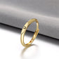 Minimalist Initial Ring for Everyday Elegance