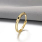 Minimalist Initial Ring for Everyday Elegance