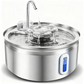 💥【50% OFF】🔥 Stainless Steel Pet Water Fountain | 3 Water Flows (Waterfall/Bubbling/Stream) | Rust-resistant & Hygienic | 4-Layer Filtration System | Ultra-quiet Pump <30dB | 3.2L Large Capacity | Fully Detachable & Dishwasher-safe | For Cats & Dogs