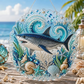 DIY Ocean Pearl Painting Hanging Plaque