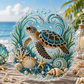 DIY Ocean Pearl Painting Hanging Plaque