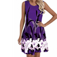 Women's Casual Sleeveless Floral Print Tank Dress