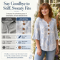 👚 Women's Summer Floral Top with Ruffle Sleeve — Lightweight V-Neck Blouse with Cascade Ruffle Detail