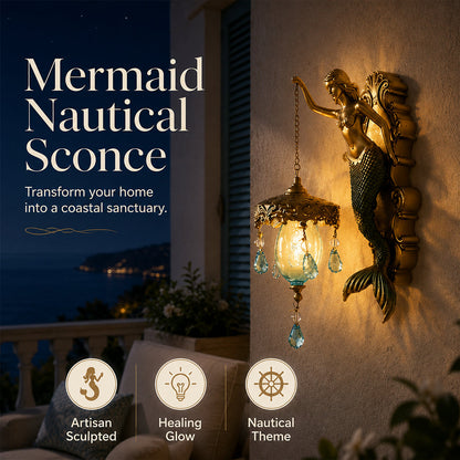🕯️🌊 49% OFF! Vintage Mermaid Wall Sconce – For Indoor and Outdoor Use