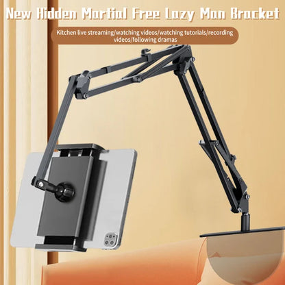 🔥Hot Sale 49% OFF🔥 Hidden Bedside Phone Tablet Holder – Retractable & 360° Adjustable, Bed/Sofa/Desk 🛏️